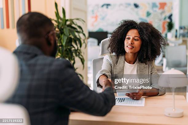 successful partnership. - recruiter stock pictures, royalty-free photos & images