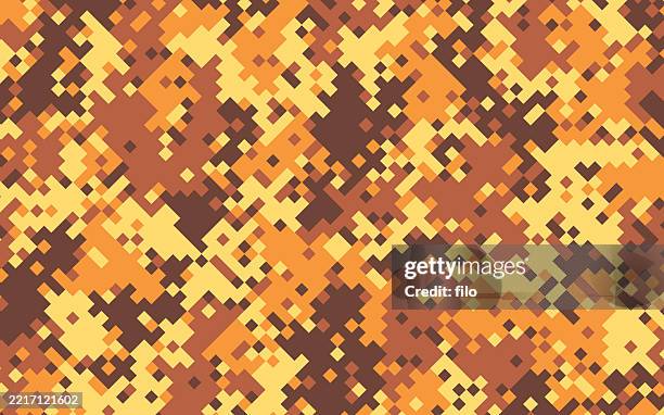 camouflage pattern background - naval oranges stock illustrations