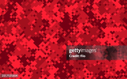 Red Camouflage Pattern Background Red Camouflage Pattern Background