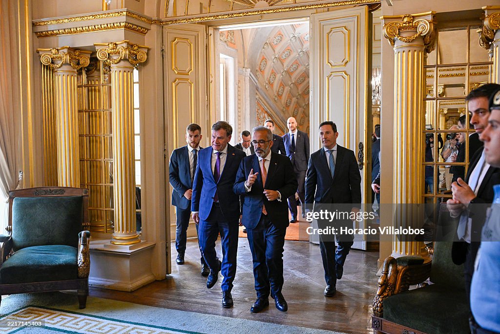 Portuguese Minister Of Foreign Affairs Paulo Rangel Meeting With German Homologue Johann Wadephul