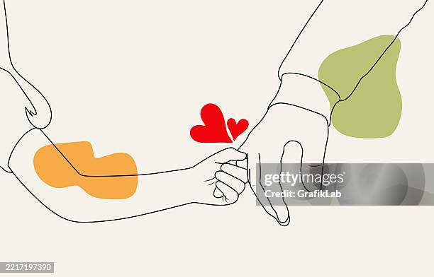 illustrazioni stock, clip art, cartoni animati e icone di tendenza di vettore della mano dell'amore - mani giunte