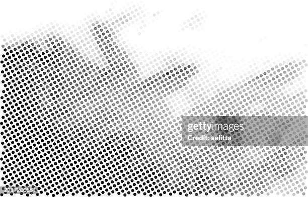 halftone background. dots. spotted. black and white. - corner stone stock illustrations