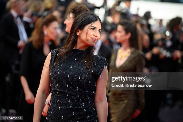 Géraldine Nakache attends the closing ceremony red carpet at the 78th annual Cannes Film Festival at Palais des Festivals on May 24, 2025 in Cannes,...
