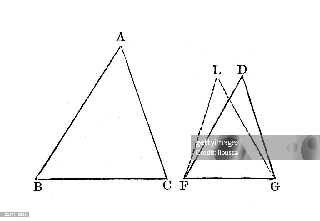 Vintage Geometry And Maths Figures And Diagrams High-Res Vector Graphic ...