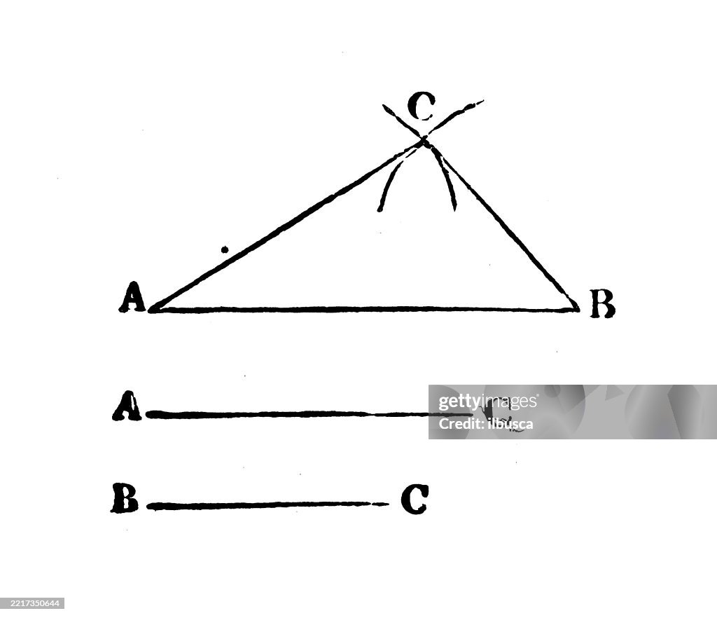 Vintage Geometry And Maths Figures And Diagrams High-Res Vector Graphic ...