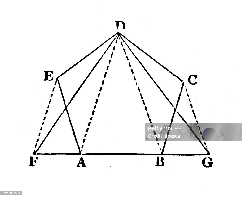 Vintage Geometry And Maths Figures And Diagrams High-Res Vector Graphic ...