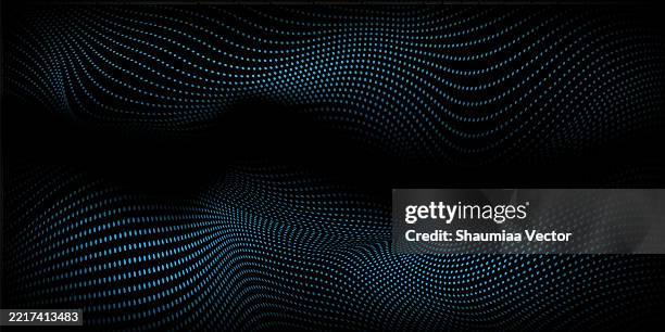 modern abstract background with blue particle circle lines decorative design. futuristic modern backdrop design for business, presentation, ads, banner, website, landing page, wallpaper screen and more - digital screen texture stock illustrations