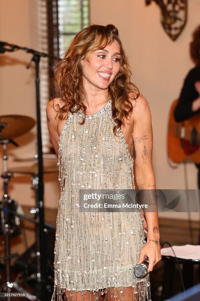 TikTok Presents Something Beautiful Album Release Event With Miley Cyrus
