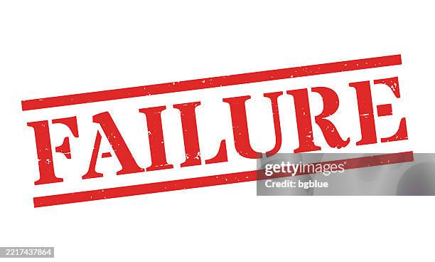 Failure Red Rubber Stamp On Blank Background High-Res Vector Graphic ...