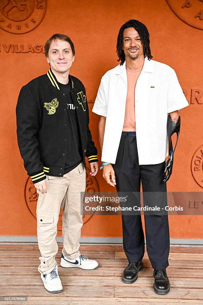 Fabien Devide Fabien Devide and Arnaud Assoumani attends the 2025 French Open at ...