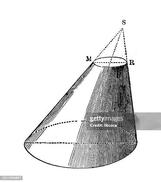 vintage geometry and maths figures and diagrams - mathematical function stock illustrations