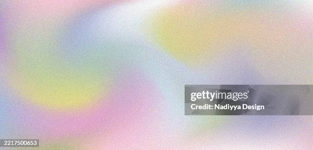 abstract background design rough and soft wave texture blurred pastel gradient colors blue, yellow, green, pink. - hologram background stock illustrations