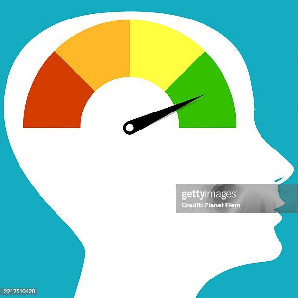 positive emotion - druckmesser stock-grafiken, -clipart, -cartoons und -symbole