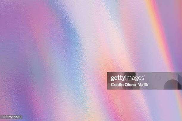 abstract iridescent pastel gradient texture with subtle ripples - holograma fotografías e imágenes de stock