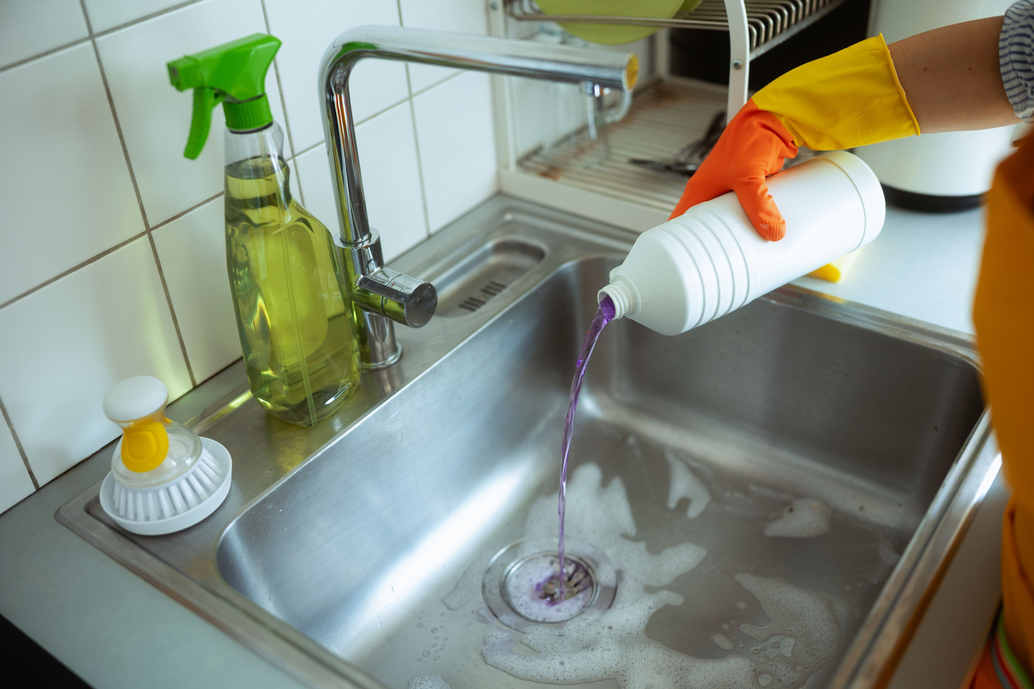 clogged sink