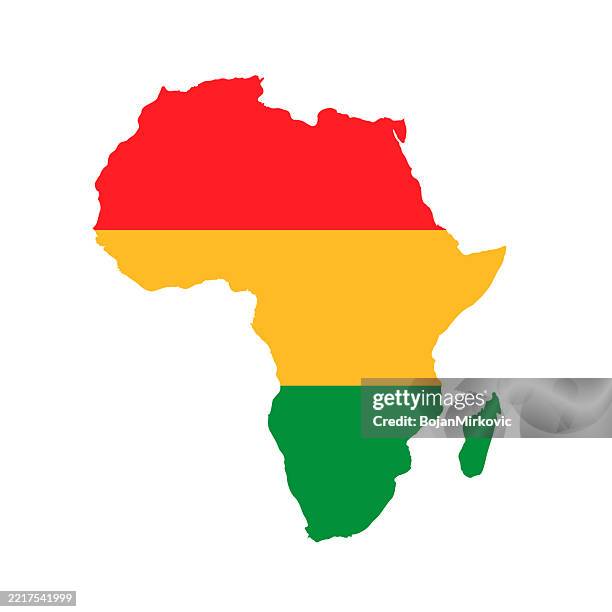 africa map. vector - africa freedom day stock illustrations