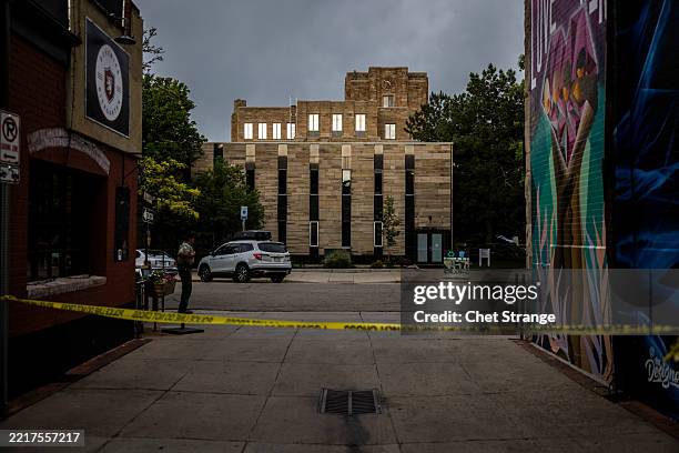 The downtown Boulder County Government Building is shown following an incident that the FBI is investigating as an act of terror on June 1, 2025 in...