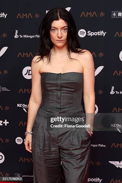 Lorde arrives at the Aotearoa Music Awards at Viaduct Events Centre on May 29, 2025 in Auckland, New Zealand.