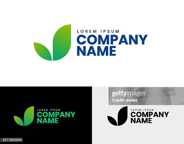 j letter based logo set - generic-face-icon stock illustrations