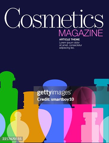 Magazine Cover Template for Cosmetics Industry Magazine Cover Template for Cosmetics Industry