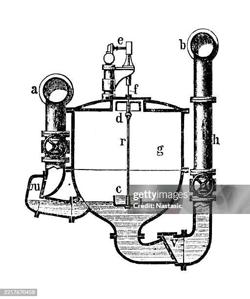 ejector from shone - rusty gears stock illustrations