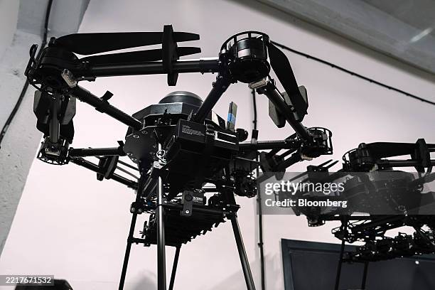 UKrainian Vampire hexacopter bomber drones at the Skyfall military technology company at an unknown location in Ukraine, on Thursday, May 29, 2025....