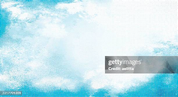 abstract blue background. dots. spotted. - overlapping circle pattern stock illustrations