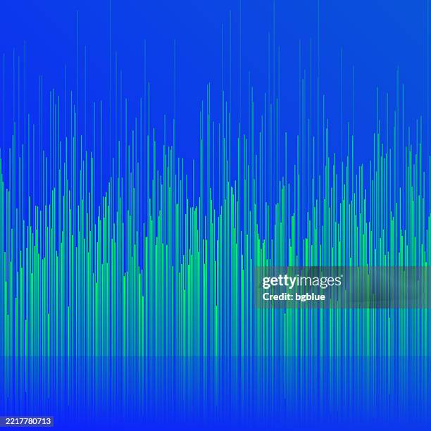 abstract background with vertical lines and blue gradient - sound waves vector stock illustrations