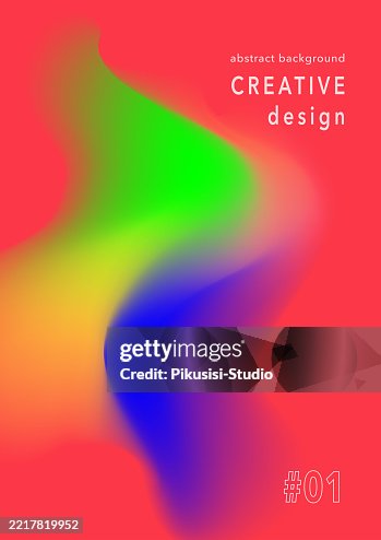 Poster Gradiant Creative Abstract Gradient Poster Design In Bold Colors High-Res Vector ...