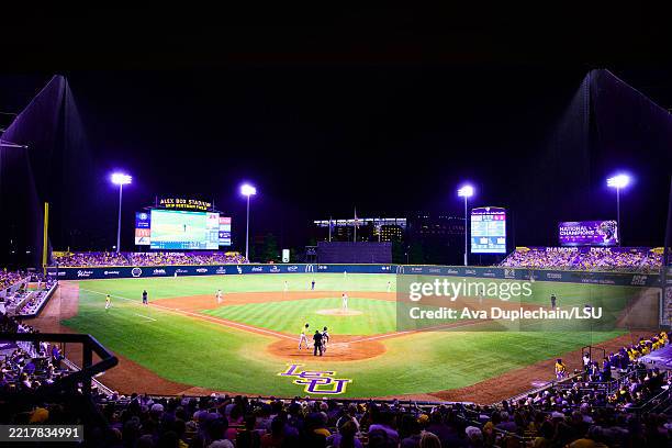 General view of Alex Box Stadium during a game between the LSU Tigers and the Little Rock Trojans during the NCAA Baton Rouge Regional on June 1,...