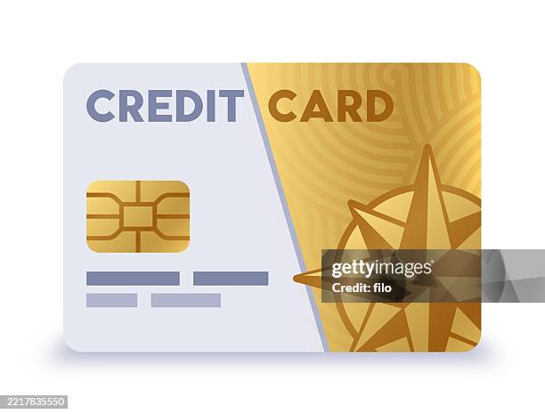 credit card silver gray gold modern 3d card - credit card art stock illustrations