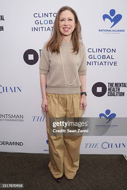 Chelsea Clinton attends the World Eating Disorder Action Day Summit 2025 at United Nations on June 02, 2025 in New York City.