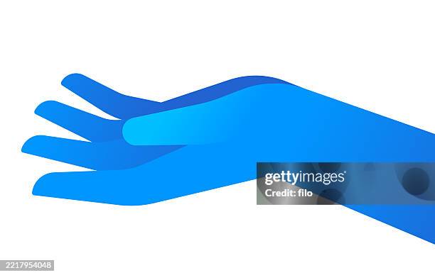open hand design element - palm of hand stock illustrations
