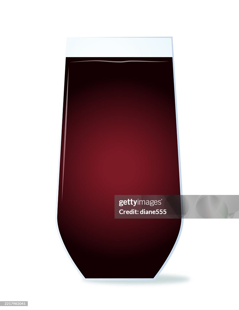 Glass Of Red Wine isolated On A Transparent Background