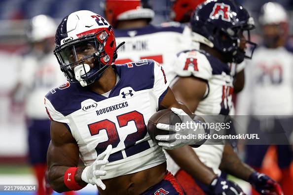 Houston Merritt Kirk Merritt of Houston Roughnecks warms up prior to a game against ...