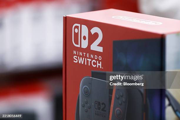 Nintendo Co. Switch 2 game console at a Bic Camera Inc. Electronics store in Tokyo, Japan, on Thursday, June 5, 2025. Nintendo Co. Fans from Tokyo to...