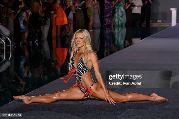 Olivia Dunne walks the runway at the Sports Illustrated Swimsuit Runway Show at W South Beach on May 31, 2025 in Miami Beach, Florida.
