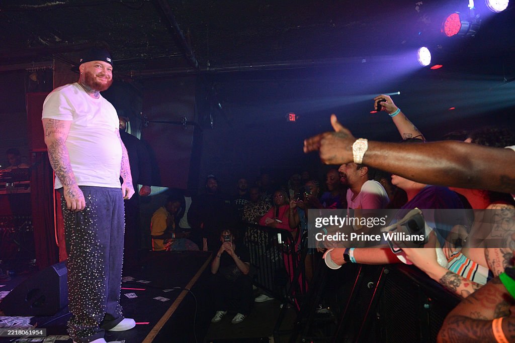 Ndo Rapper Rapper Belly Gang Kushington performs during Belly Gang Kushington ...