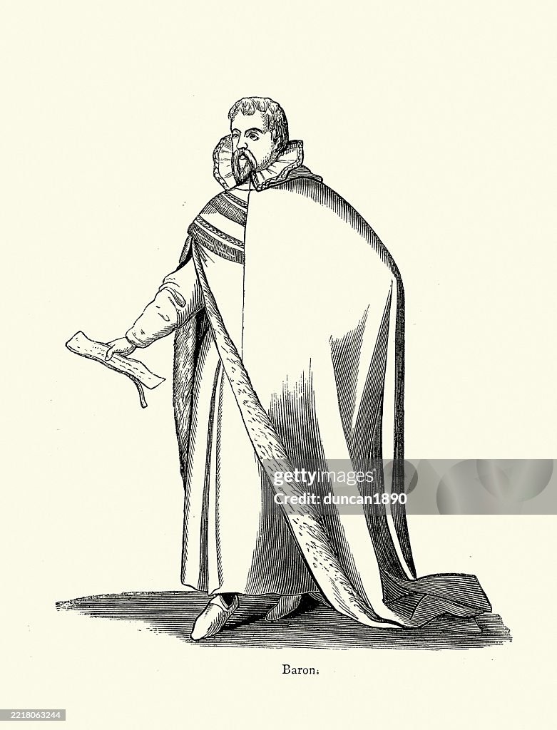 Upper Class Robe History Of Fashion Upper Class English 17th Century Robes Of A Baron ...