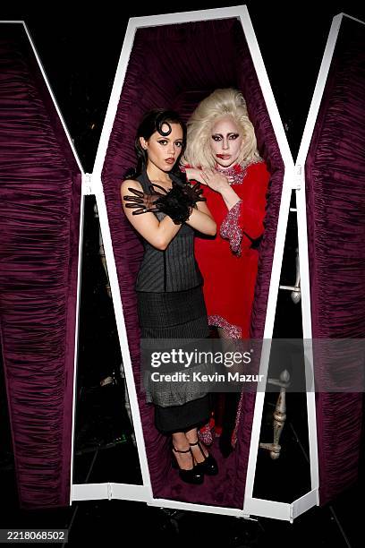 Jenna Ortega and Lady Gaga attend NETFLIX TUDUM 2025: THE LIVE EVENT at The Kia Forum on May 31, 2025 in Inglewood, California.