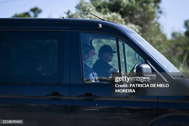 Members of the German Investigation Police leave the search operations amid the investigation into the disappearance of Madeleine McCann in Lagos'...