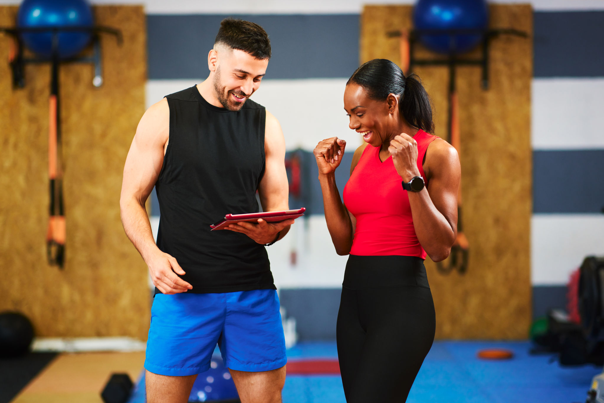 personal trainer client