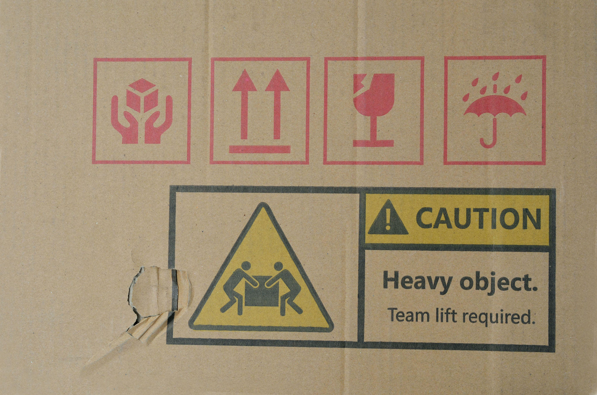 fragile label