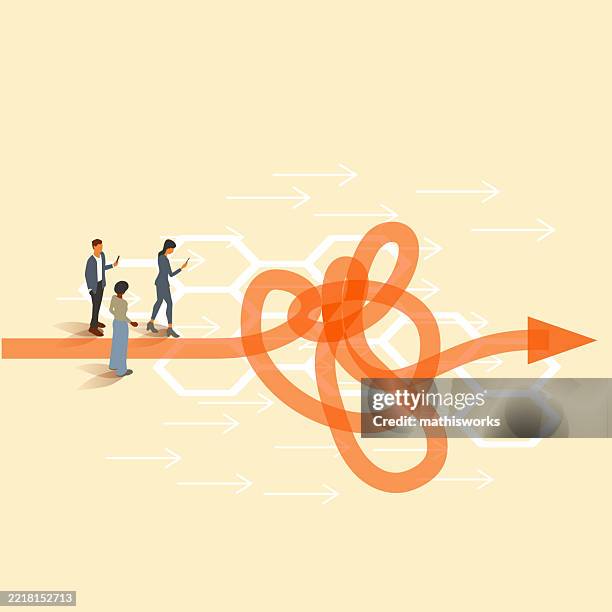 disruption - chaos stock illustrations