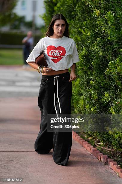 Manuela Gutierrez is seen arriving at Miami Swim Week on June 01, 2025 in Miami, Florida.