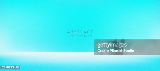 an empty turquoise-blue studio room featuring an abstract gradient background with soft lighting. includes a subtle tabletop backdrop, ideal for displaying products or showcasing minimalist design concepts - empty studio tabletop stock illustrations