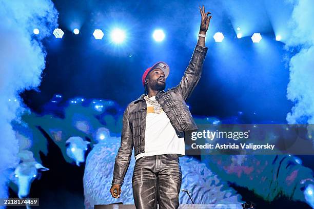 Meek Mill performs during the 2025 Roots Picnic Music Festival at Mann Center For Performing Arts on June 1, 2025 in Philadelphia, Pennsylvania.
