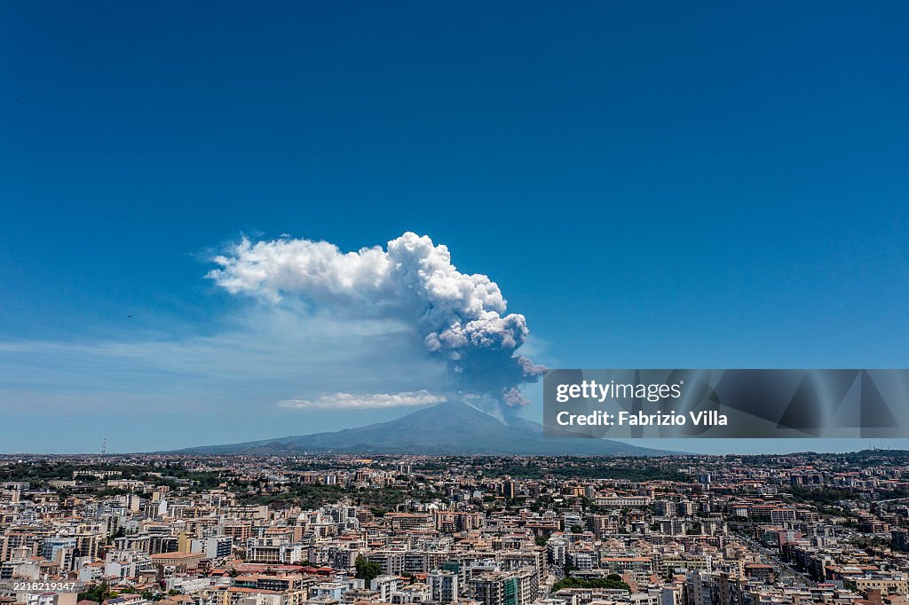 Mount Etna Erupts