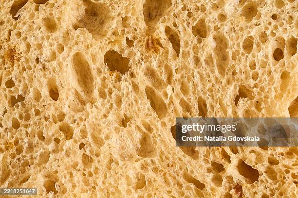 close-up of bread crumbs - pão imagens e fotografias de stock