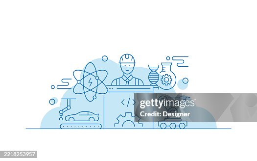 Engineering Related Vector Illustration. Engineer, Technology, Technician, Job, Industrial, Professional Engineering Related Vector Illustration. Engineer, Technology, Technician, Job, Industrial, Professional